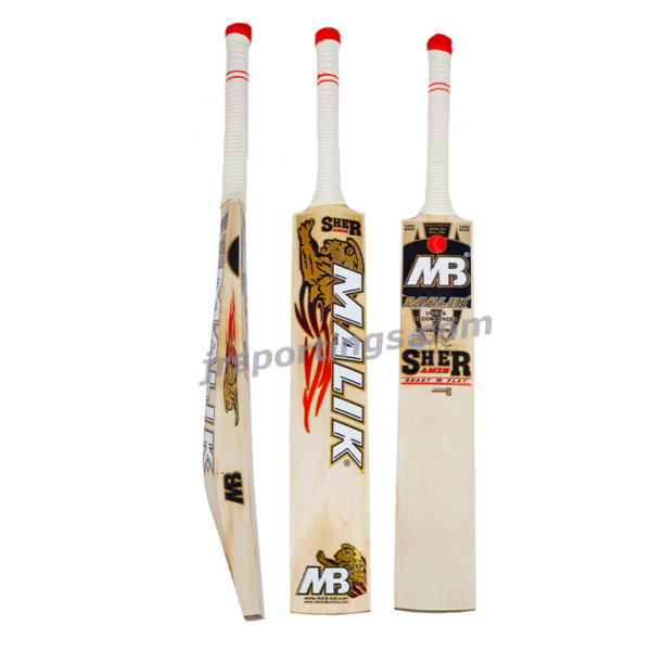 MB Malik Cricket Bat Sher Amin 6 Grains 40 mm Edge 2.8 Grade A English Willow 