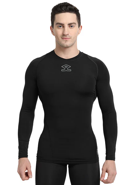 SHREY INTENSE COMPRESSION LONG SLEEVE TOP ( BLACK )