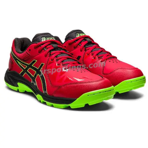 ASICS Gel Peake Cricket Rubber Shoes – Red & Graphite Grey | Lightweight Grip & Comfort My Store